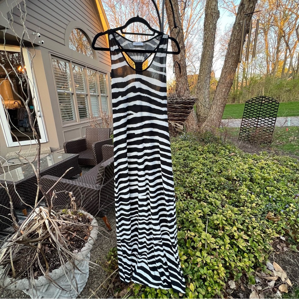 Calvin Klein t-back maxi dress - size 10